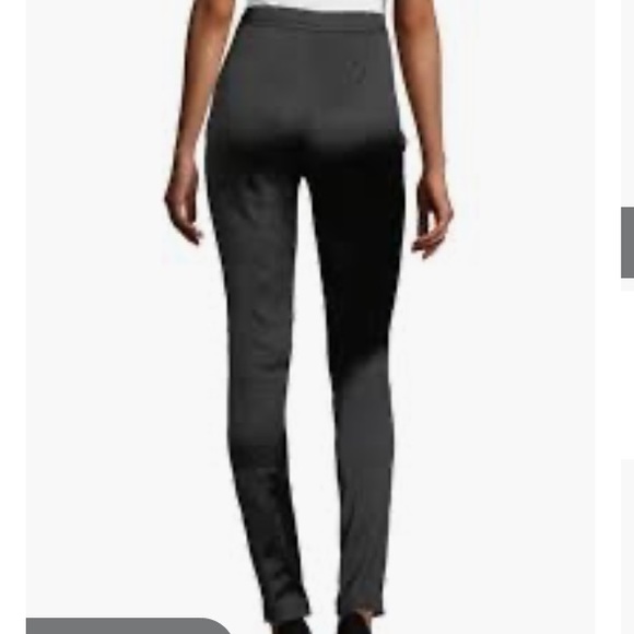 Theory black satin clic leggings - Picture 3 of 6